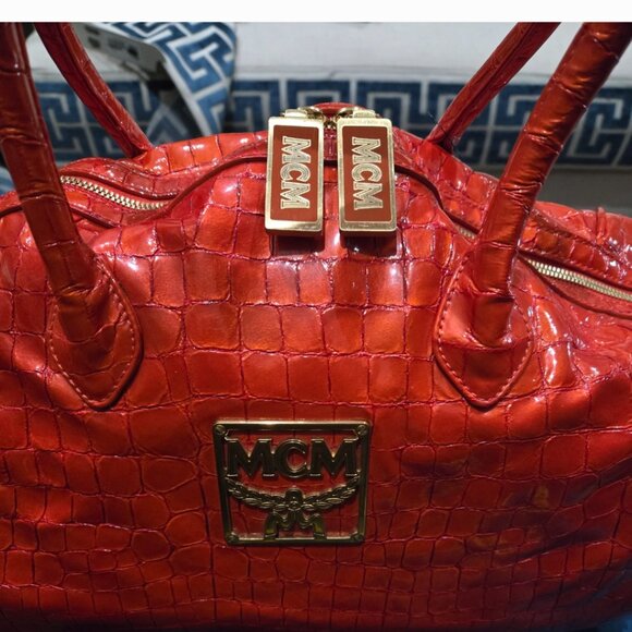 EUC Authentic Rare MCM Satchel - Picture 2 of 15